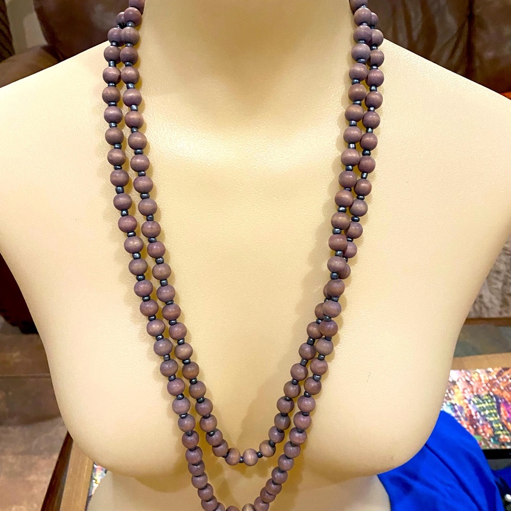 Long wrap necklace
